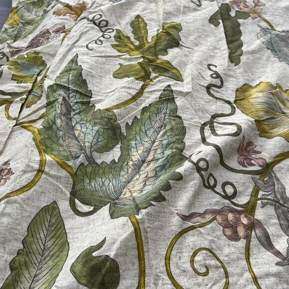 Threshold Duvet Cover Full Queen and 2 Pillow Cases Botanical Floral 100% Cotton - Picture 3 of 13